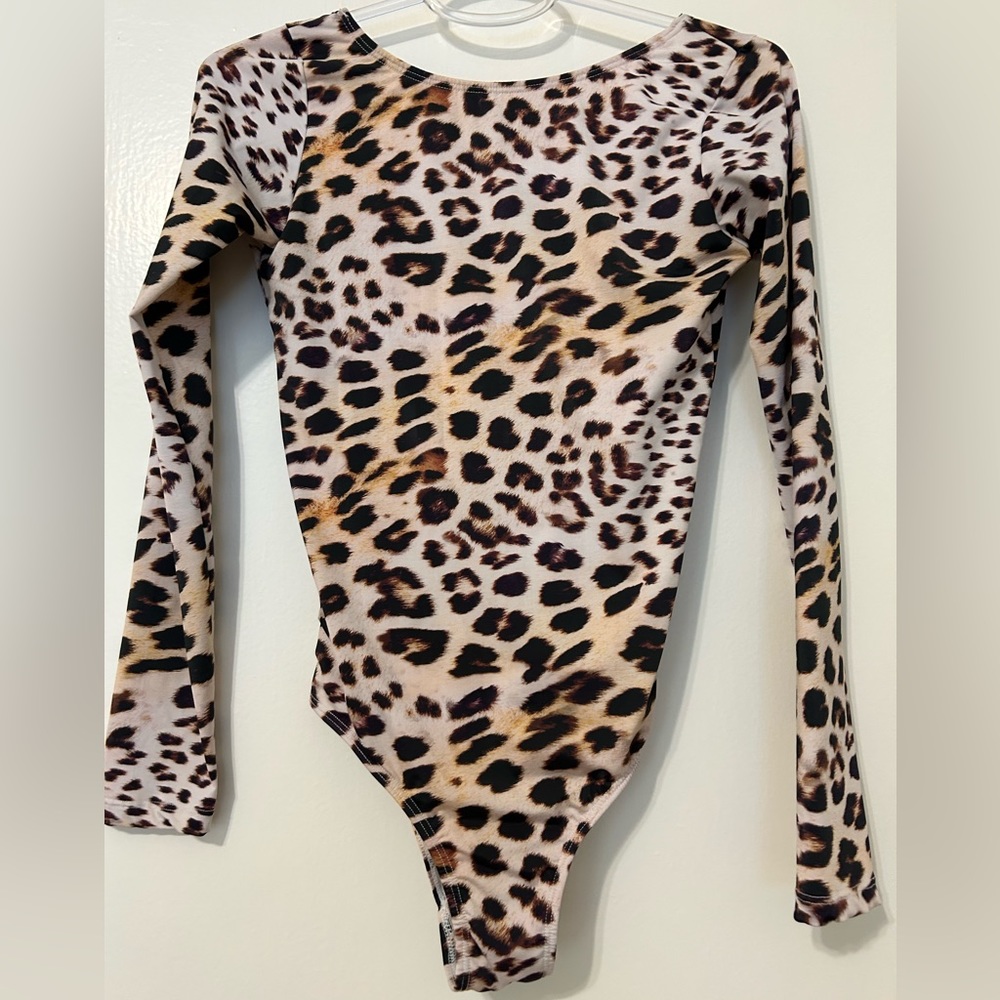 Animal print bodysuit